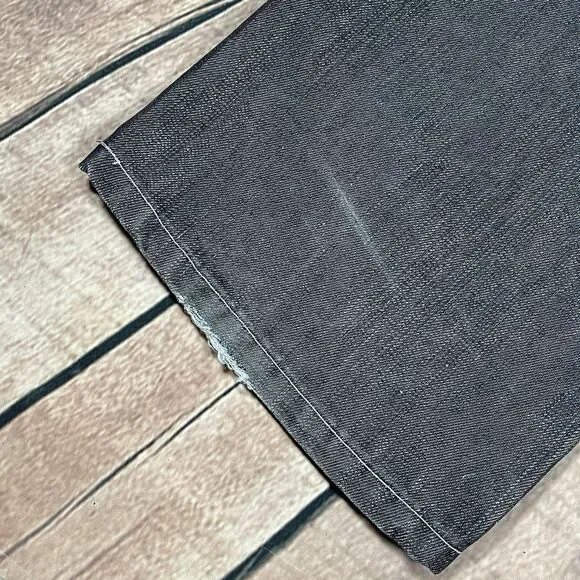 Vintage Old Skool Jeans Mens 34x32 Gray Wide Leg Baggy Hip Hop Skater Y2K Pants - Picture 4 of 16